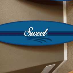 Custom Surfboard Wall Decor Hawaiian Beach Art - 4 Ft - thumbnail 2
