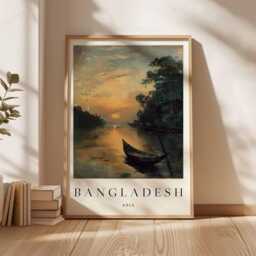 Bangladesh Travel Poster South Asia Landscape Art Print - thumbnail 3