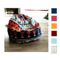 Bean Bag Chair Cover+Inner Bag, Adult Relax Furniture, Pouf, Boho