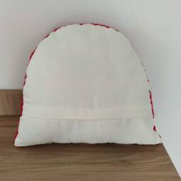 Hand Tufted Christmas Pillow Rainbow Shaped Cotton Cushion - thumbnail 4