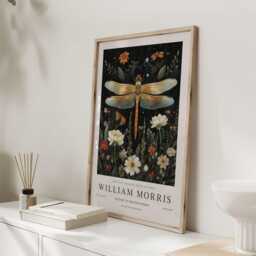 William Morris Print, Art, Exhibition Poster, Uk, Dragonfly Pictures, Gifts - thumbnail 3