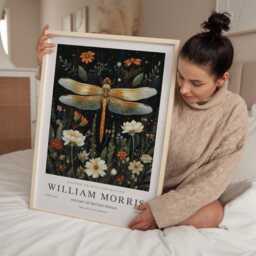 William Morris Print, Art, Exhibition Poster, Uk, Dragonfly Pictures, Gifts - thumbnail 2