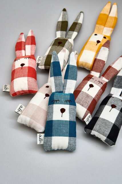 Bunny Rabbit Rattle Baby Toy - image 1