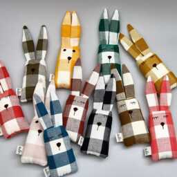 Bunny Rabbit Rattle Baby Toy - thumbnail 2