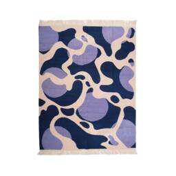 Handwoven Wool Kilim Rug Art Deco Flatweave Tapestry - thumbnail 3