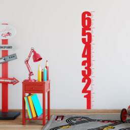 Childrens Growth Chart Wall Decal, Kids Height Chart, Wall Decals For Nursery, Playroom Decal Stickers Growth Ruler - thumbnail 3