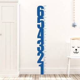 Childrens Growth Chart Wall Decal, Kids Height Chart, Wall Decals For Nursery, Playroom Decal Stickers Growth Ruler - thumbnail 2