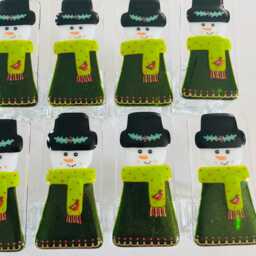 Fused Glass Snowman Candle Holder Decoration - Christmas Decoration, Cornish Glass, Fused Glass Cornwall - thumbnail 4