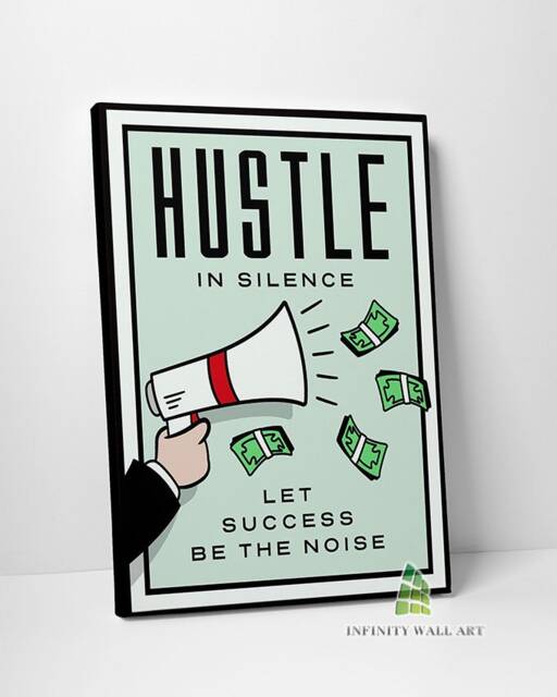 Monopoly Motivational Inspirational Quote Canvas Art Wall Print Picture Home Decor -D425 - image 1