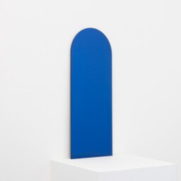 Arcus??? Arch Shaped Minimalist Blue Tinted Frameless Mirror, Customisable - thumbnail 3