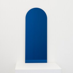 Arcus??? Arch Shaped Minimalist Blue Tinted Frameless Mirror, Customisable - thumbnail 2