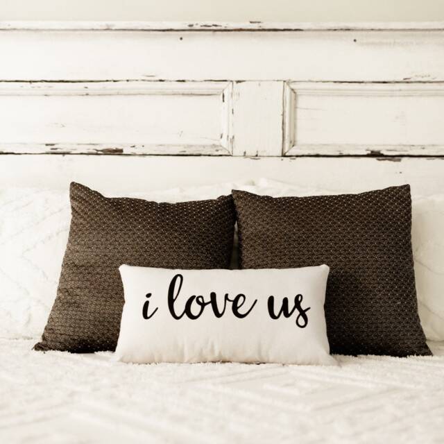 I Love Us Lumbar Pillow, Anniversary Gifts For Her - image 1