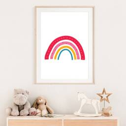 Girls Nursery Print, Rainbow Wall Art, Bedroom Playroom Prints, Art - thumbnail 2