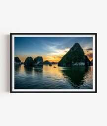 Ha Long Bay Photography Print - Vietnam Ocean Wall Art Poster Seaside Home Decor - thumbnail 1