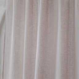 White Sand Linen Sheer Curtain - Lightweight Natural Window Panel For Soft Light Handmade Farmhouse Drapes Living Room Bedroom Kitchen - thumbnail 3
