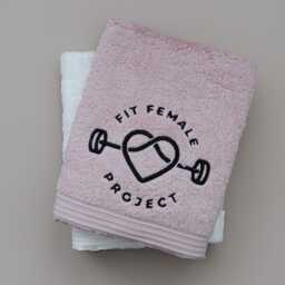 Corporate Logo Towels, Bespoke Towels, Personalised Salon Company Embroidered Towel Uk, Hand Towel, Bath Sheet - thumbnail 3