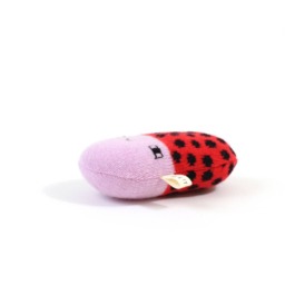 Ladybug Baby Rattle - Soft Lambswool Knitted Toy - thumbnail 3