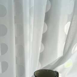 Custom Curtains White Polka Dot Sheer Farmhouse For Bedroom Living Room - thumbnail 3