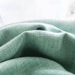 Pair Of Fresh Green Curtains, Heavy Weight Curtain, Linen Blend Fabric, Custom Made Curtains - thumbnail 2