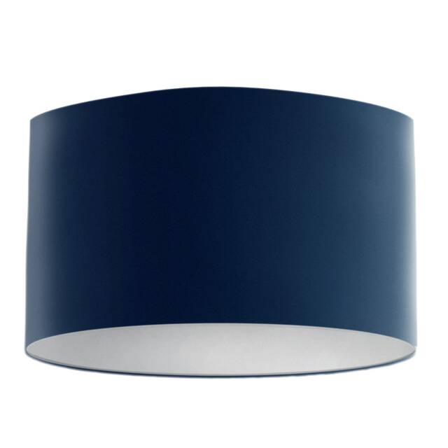 Velvet Lampshade - Navy Blue With White Lining, Handmade Lampshades, Table Lamp Shade - image 1