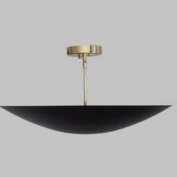 6 Light Elegant Ceiling Flush Mount - Pendant Mid Century Modern Raw Brass Finsih Matte Black Sputnik Chandelier - thumbnail 3