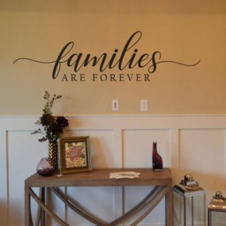 Families Are Forever Wall Decal Home Decor Vinyl Lettering - thumbnail 3