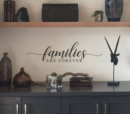 Families Are Forever Wall Decal Home Decor Vinyl Lettering - thumbnail 1