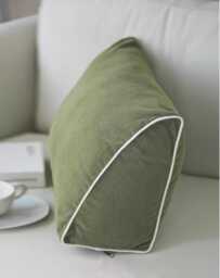 600+ Colours, Triangle Wedge Sofa Cushion Cover, Backrest Corduroy Cushion Cover, Bed Back Cover