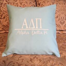 Alpha Delta Pi Sorority 18x18 Throw Pillow/Decorated Pillow/Alpha Bid Day Gift - thumbnail 4
