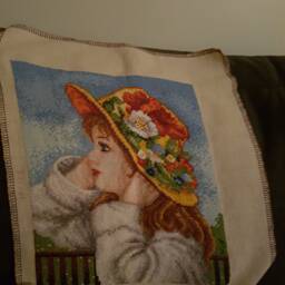 Handmade Gobelin, Tapestry Needlepoint, Wall Art, Hangings, Goblin, Frame, Cross Stitch, Home Decor - thumbnail 3