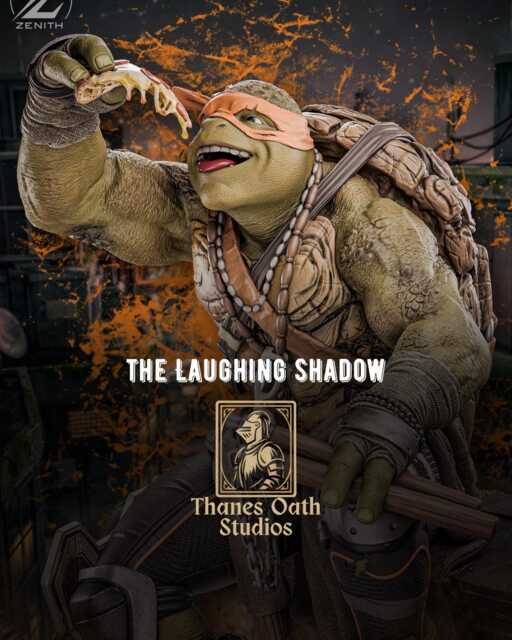 The Laughing Shadow - Ninja Turtle Comic Sewer Martial Artist Michelangelo Resin Figure 16K - image 1
