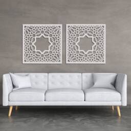 Decorative Glamour Graphics Alhambra, 60 cm, Wall Picture, Panel, Openwork Decor, Wood Art, Ornament, Living Room - thumbnail 2