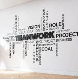 3D Teamwork Cluster, Office Wall Decor, Wall Art