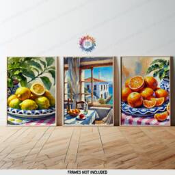 Modern Kitchen Prints - Set Of 3 Wall Art - Watercolour Italian Style Dining Room Decor Home Posters Gallery Print - thumbnail 2