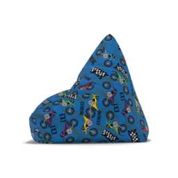Kids Bean Bag Chair Cover Motorbike Motocross - thumbnail 4