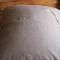 50cm - 20Inch Vintage Kilim Patchwork Cushion Cover Handwoven - Modern Assembly White Cream Grey Checks - thumbnail 4
