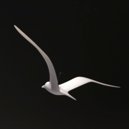 Seagull Mobile Sculpture By John Perry 14In Wingspan Upwing Soaring Version. Signed - thumbnail 4