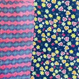 Vintage Handmade Kantha Stitch Sofa Throw - Beach Camper Van Quirky Colours Black Red Floral - thumbnail 2