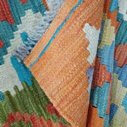 Classic Runner Rug, Handmade Artisan Afghan Turkish, Scandinavian, Navajo, Bohemian, Wool Flatweave Multicolour Kilim Rug 299x85 cm - thumbnail 4