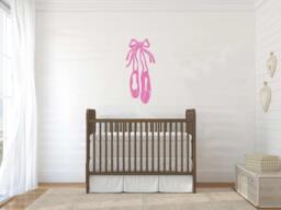 Ballet Slippers Vinyl Wall Decal - Kids Room Decor - thumbnail 1