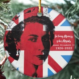 2022 Queen Elizabeth Ii Bauble, The Memorial Ornament, Queen's Platinum Jubilee, Commemorative Christmas, Remembering Her Majesty - thumbnail 3