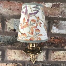 Sanderson Suva - Small Handmade Candle Clip Lampshade For Wall Lights/Chandeliers