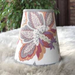 Sanderson Suva - Small Handmade Candle Clip Lampshade For Wall Lights/Chandeliers - thumbnail 3