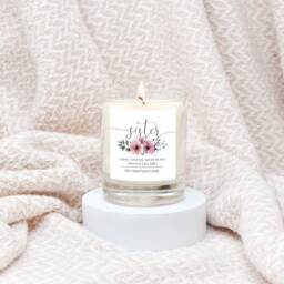 Personalised Sister Gift, Best Gift Candle, Candle Custom Poem For Her - thumbnail 1