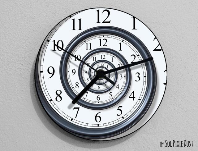 Time Travel Wall Clock - Rgb Led 5V Option - image 1