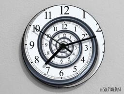 Time Travel Wall Clock - Rgb Led 5V Option - thumbnail 1