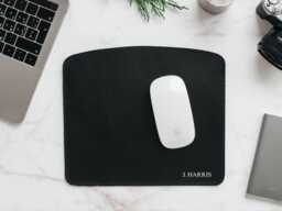 Leather Gaming Mousepad Custom, Personalized Office Accessories, Computer Mouse Mat, Laptop Mousepad, Gamer Gift, Corporate Gifts With Logo - thumbnail 1