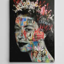 Queen Liz No To Sexism Graffiti Canvas Art Wall Print Picture Banksy Style Decor -D129 - thumbnail 2