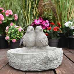 Discount Garden Statues Floor Level Stone Birdbath/Bird Feeder - thumbnail 1