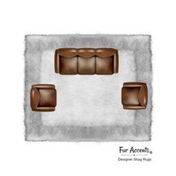 Plush Faux Fur Area Rug - White Shaggy Sheepskin, Handmade in Usa - thumbnail 2
